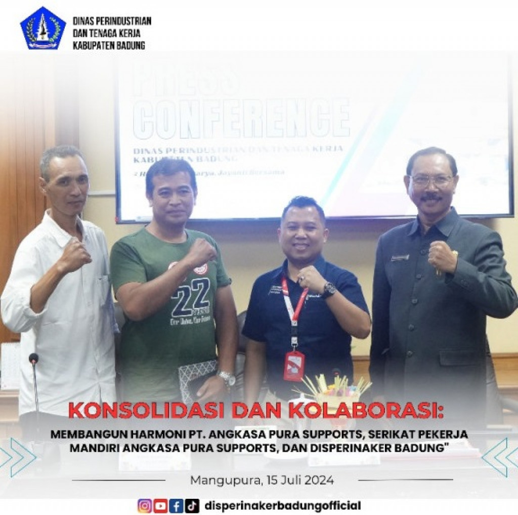 Konsolidasi dan Kolaborasi: Membangun Harmoni PT. Angkasa Pura Supports, Serikat Pekerja Mandiri Angkasa Pura Supports, dan Disperinaker Badung